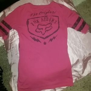 hot pink fox racing shirt UK 6 Europe xs